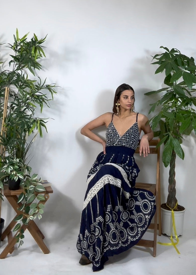 Vestito Esmeralda Blu