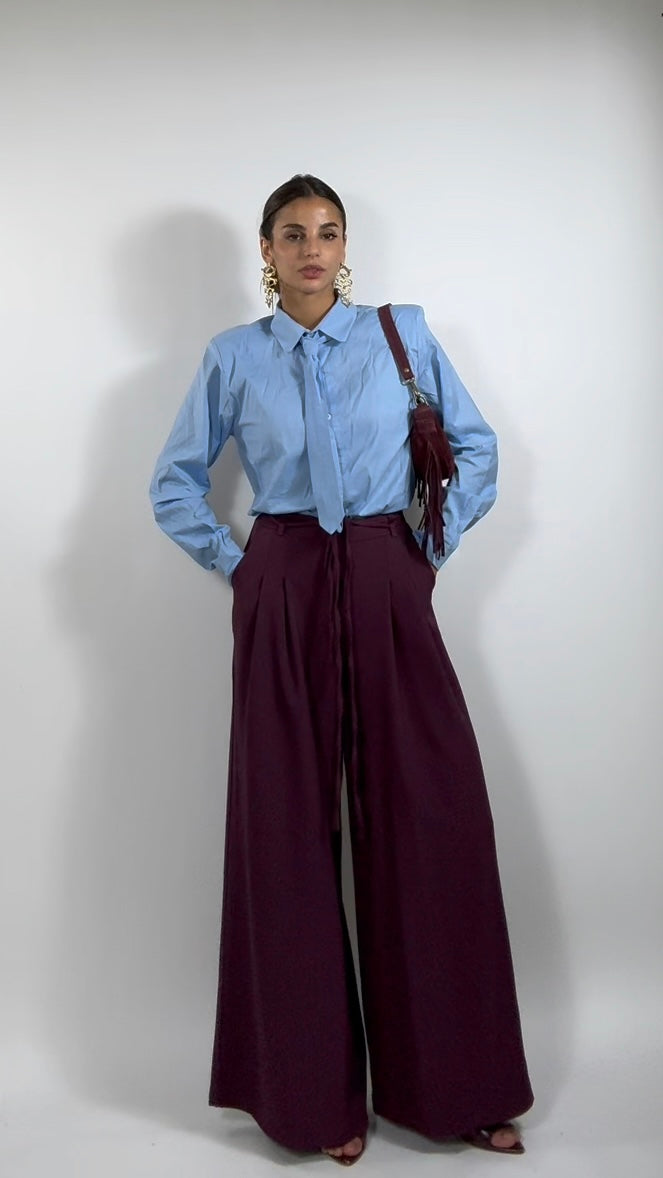 Pantaloni Laccio Burgundy