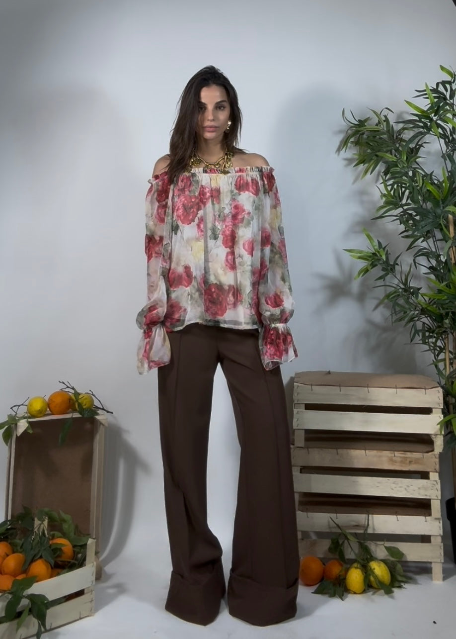 Camicia Love & Flower
