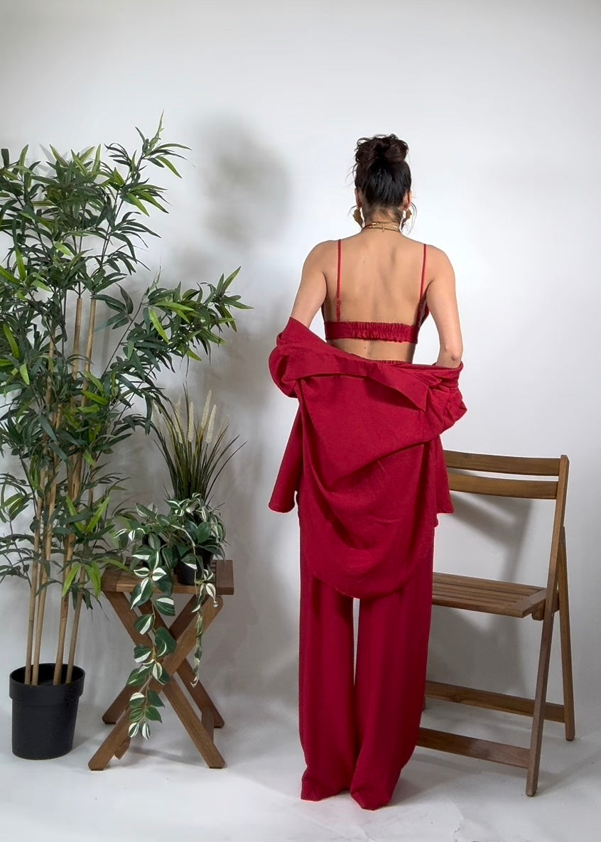 Set 3 pezzi Rojo