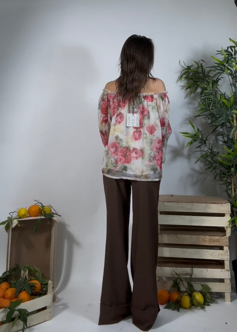 Camicia Love & Flower