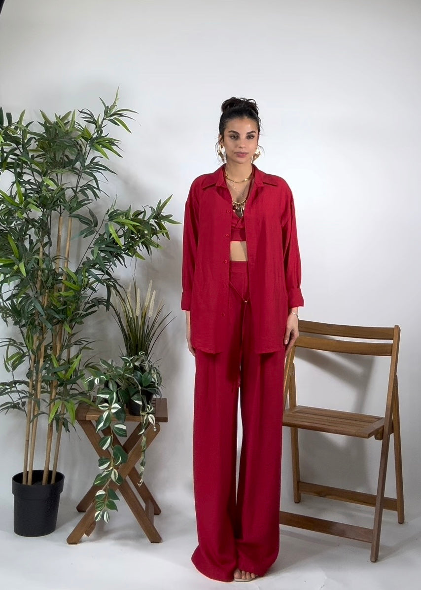 Set 3 pezzi Rojo