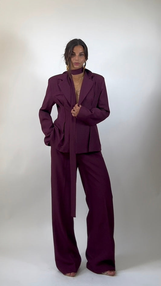 Tailleur Ysl Bugundy