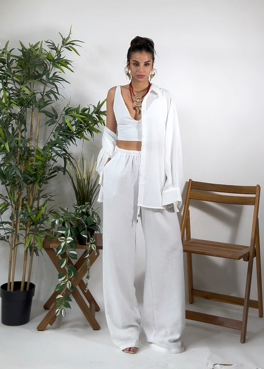 Set Amalfi 3 pezzi Bianco