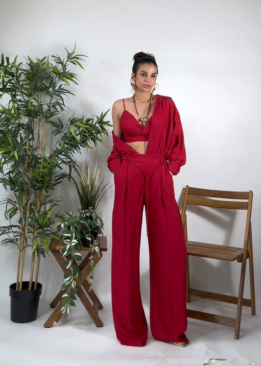 Set 3 pezzi Rojo