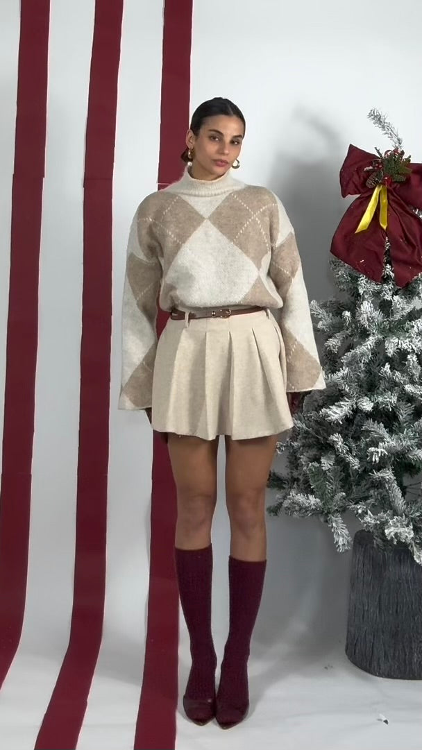 Set Winter  Coat + Skirt