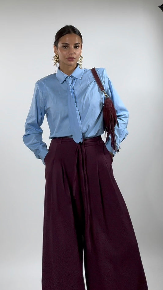 Pantaloni Laccio Burgundy