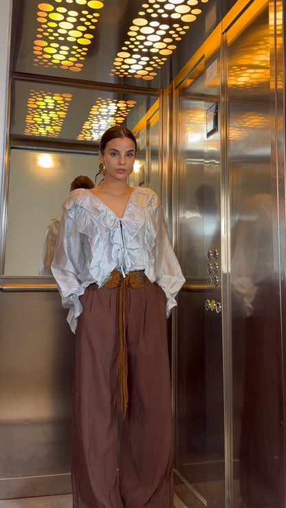 Blusa Romantic Celeste