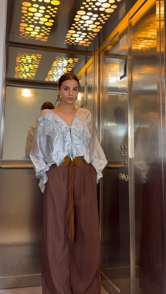 Blusa Romantic Celeste