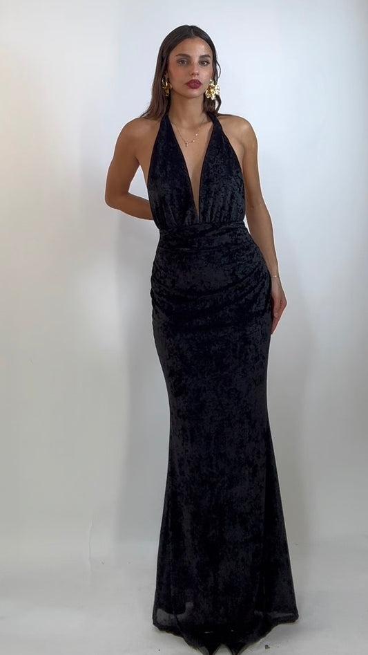 Abito Velvet Nero