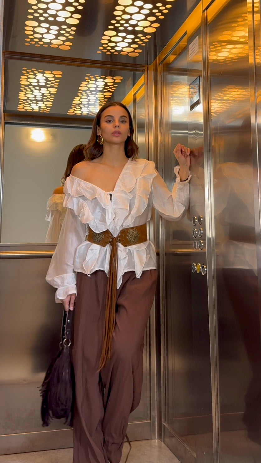 Blusa Romantic Bianco