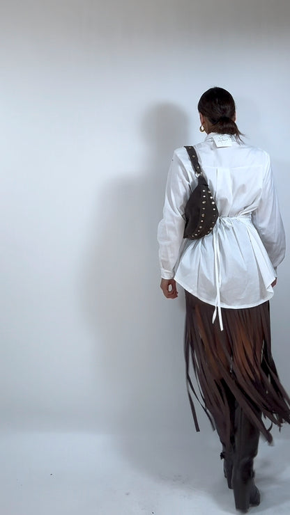 Camicia Cravatta Bianca