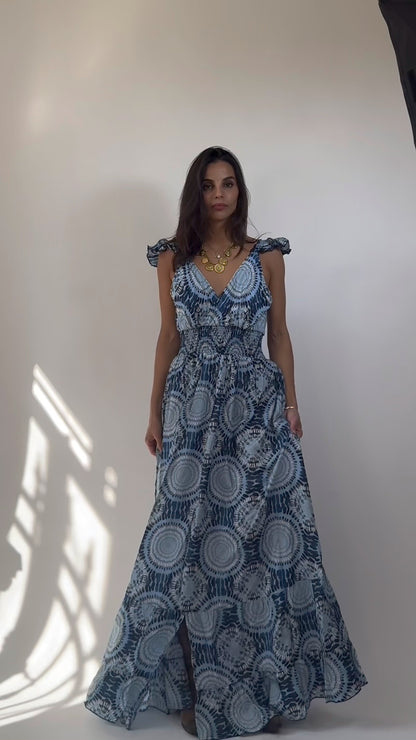 Abito Gitana  lungo  con Balze e Schiena Scoperta con Fiocco 6