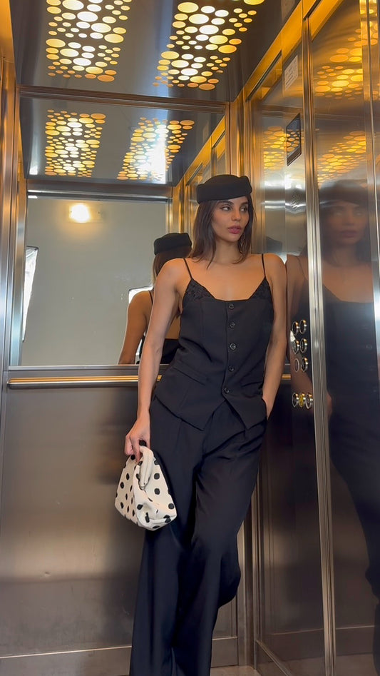 Completo Gilet + Panta Nero