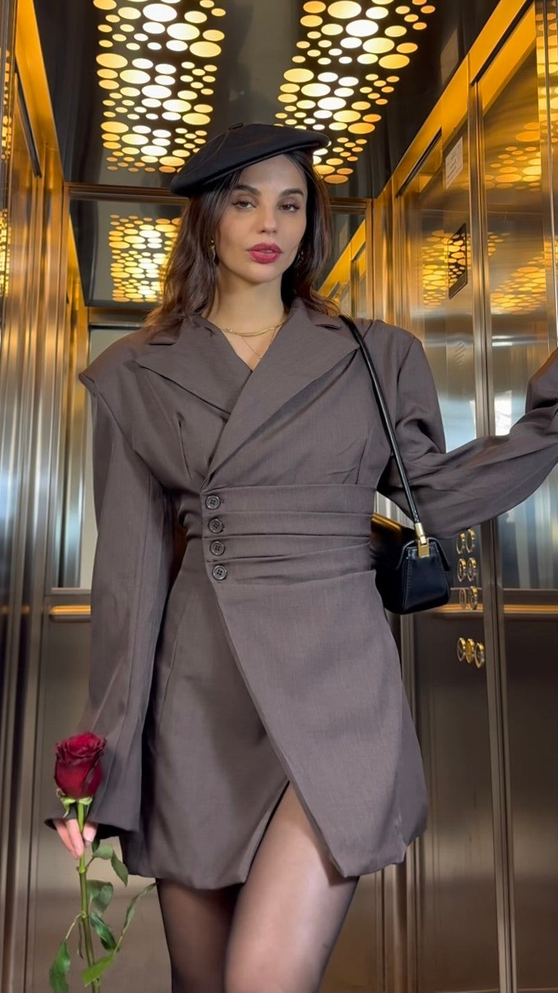 Dress Blazer Parisienne Choco