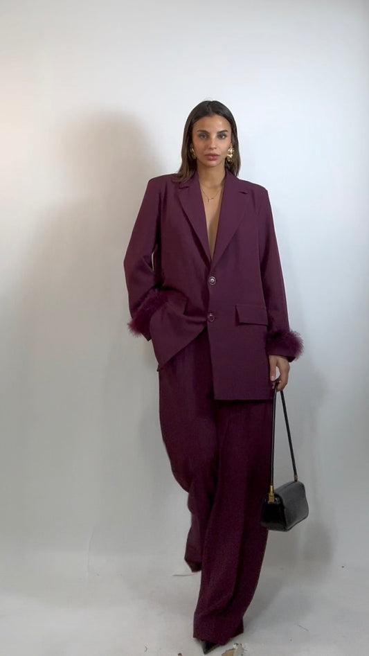 Tailleur Piume Burgundy