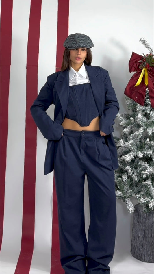 Tailleur Winter 3 pezzi blu