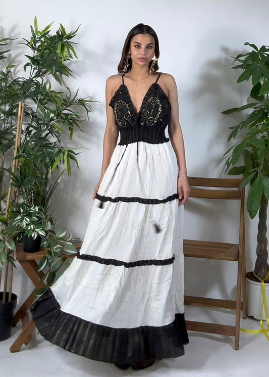 VESTITO  Floritas Nero e bianco