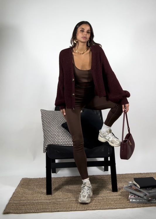 Cardigan Bordeaux