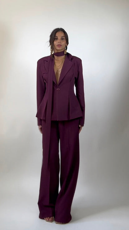 Tailleur Ysl Bugundy