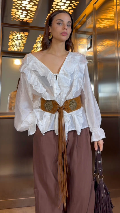 Blusa Romantic Bianco