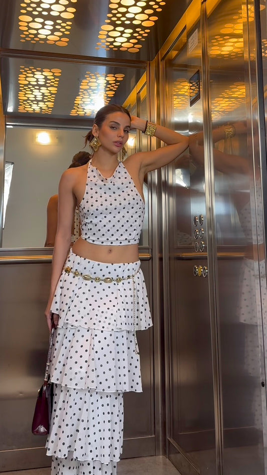 Completo top e Gonna Pois