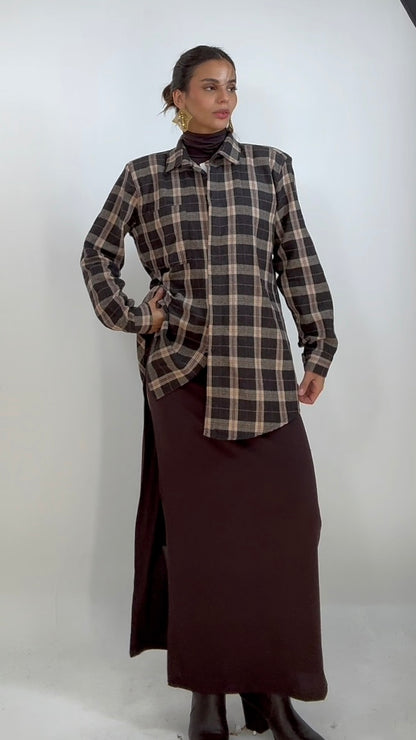 Camicia Quadri Spalline