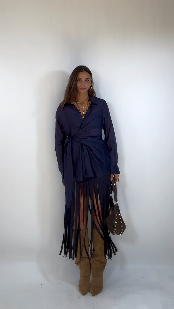 Camicia Nodo Blu