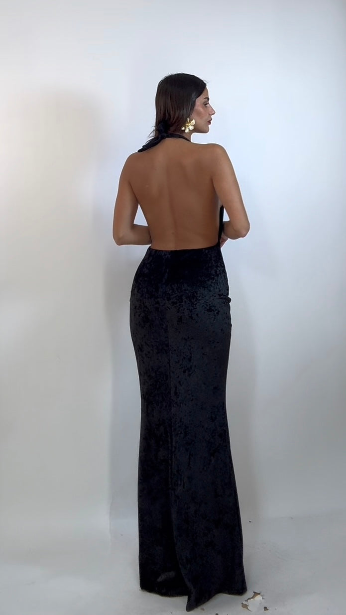Abito Velvet Nero