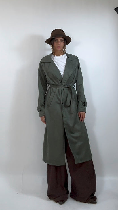 Trench Suede Verde
