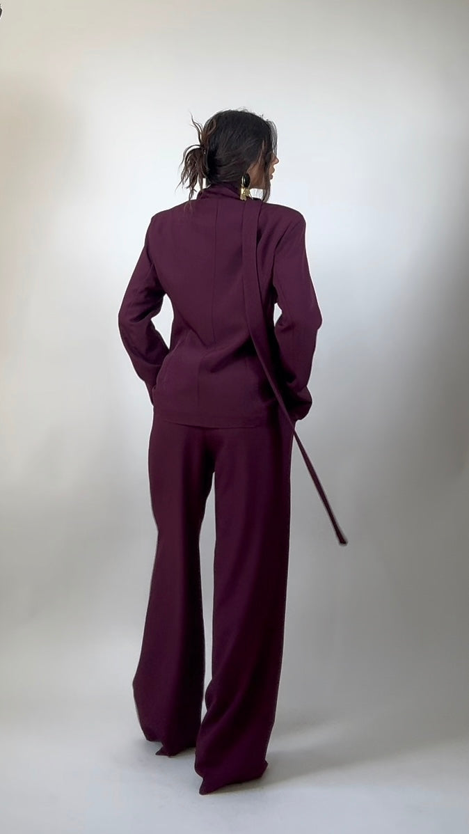 Tailleur Ysl Bugundy