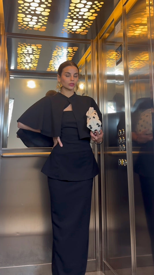 Coordinato Gonna + Top + Mantella