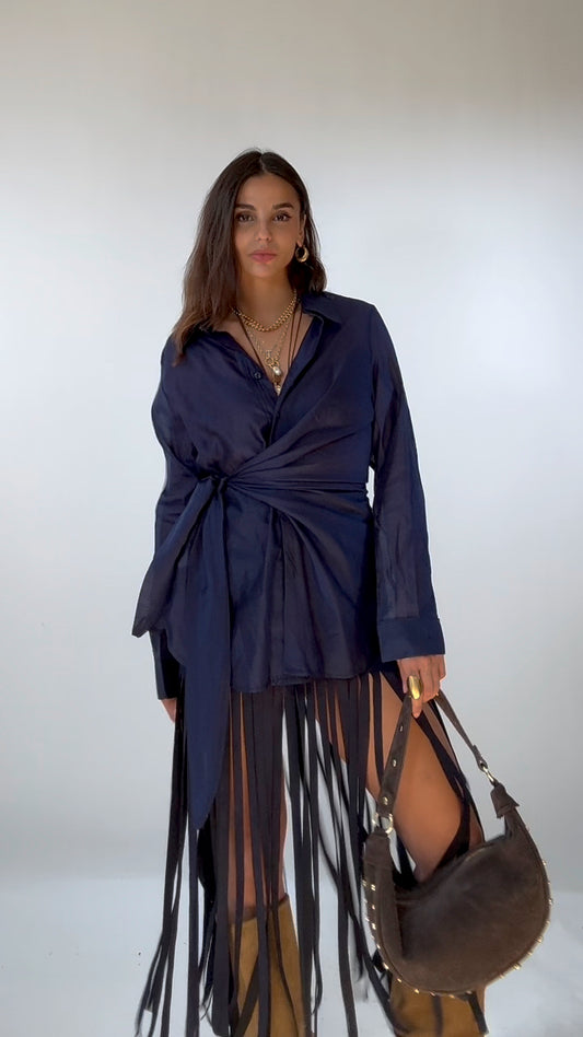 Camicia Nodo Blu