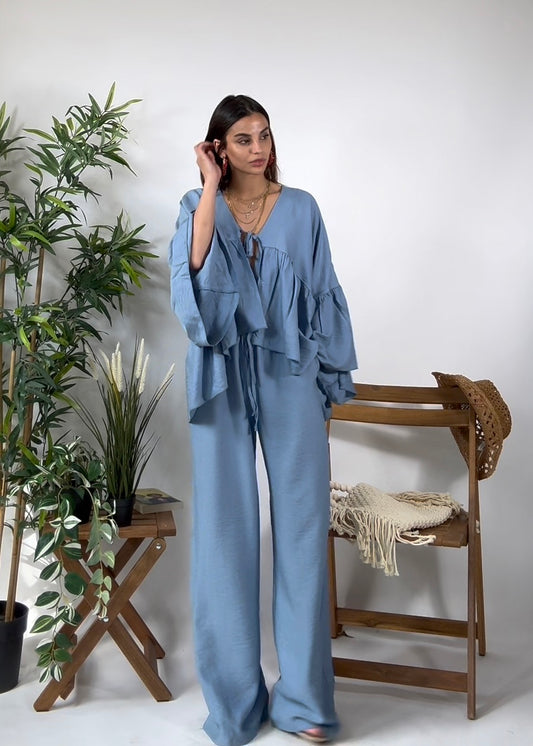 Set Amour azzurro polvere
