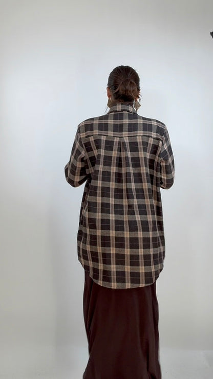 Camicia Quadri Spalline