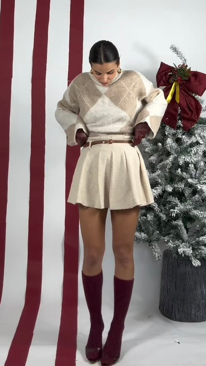 Set Winter  Coat + Skirt