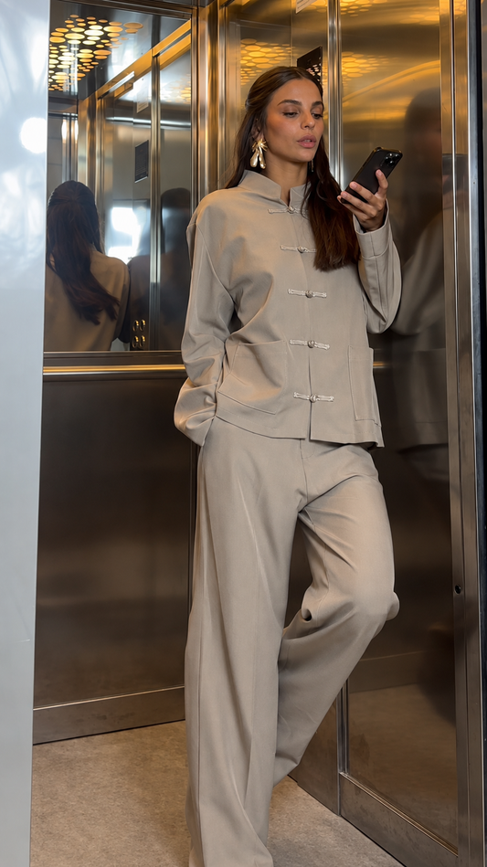 Completo Camicia con Almari + Pantaloni Fango
