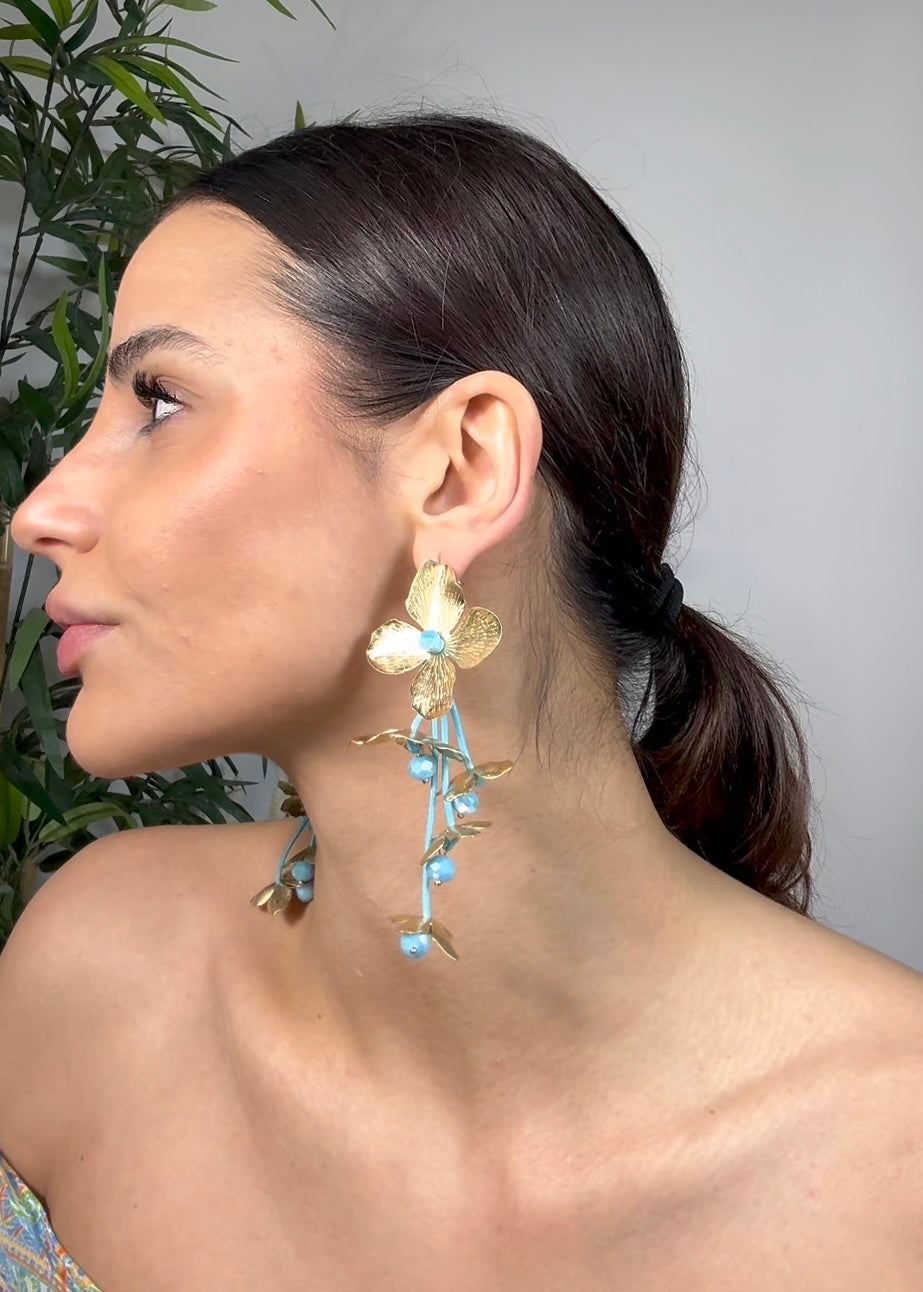 Orecchini Mil Flores Azzurro