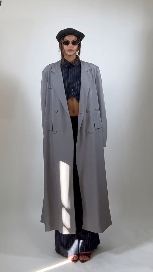 Maxi Blazer Grigio