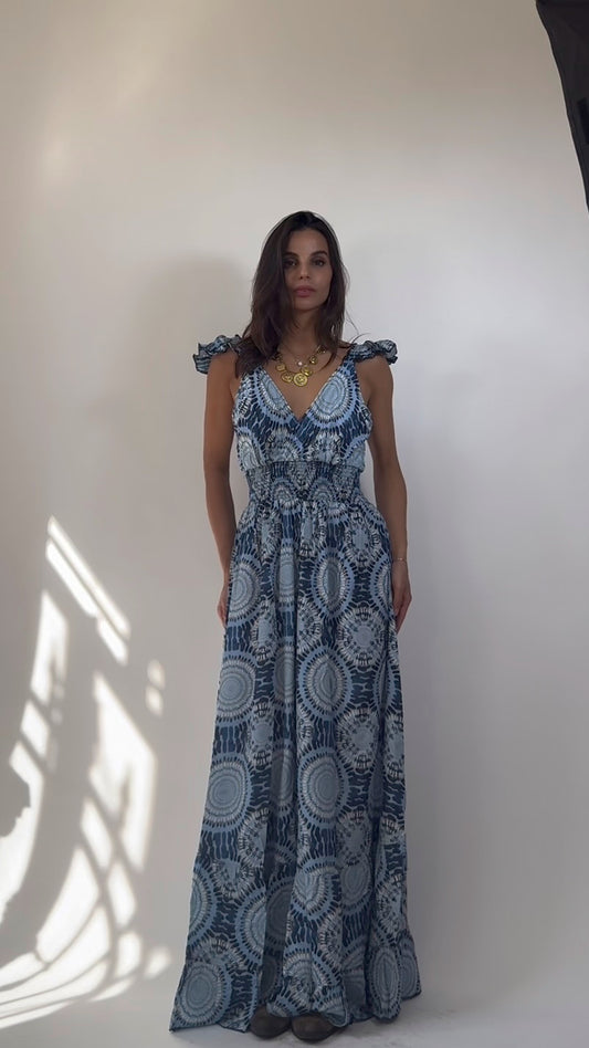 Abito Gitana  lungo  con Balze e Schiena Scoperta con Fiocco 6