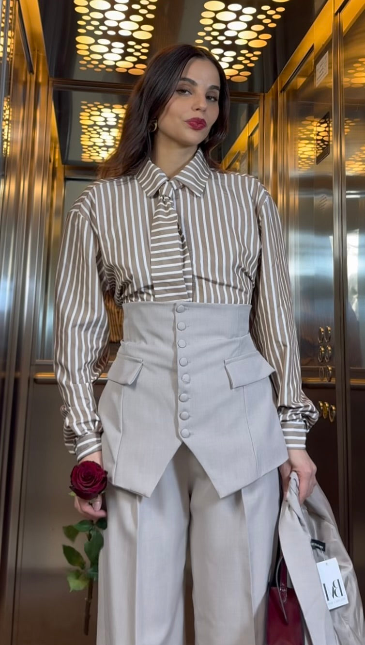 Camicia Cravatta linee 3