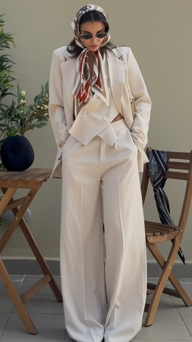 Tailleur Magazine 3 pezzi Cream