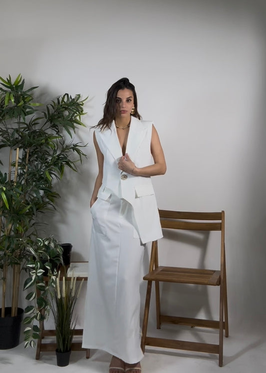 Tailleur Gonna Bianco