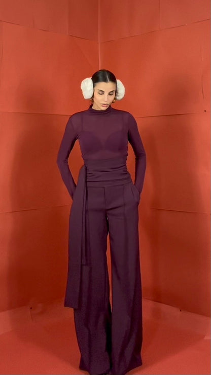 Panta Fusciacca Burgundy