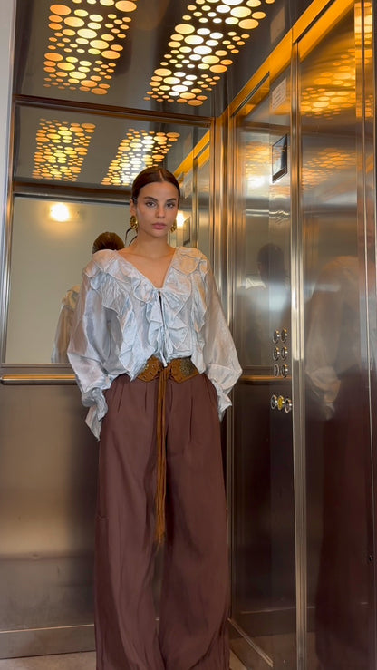 Blusa Romantic Celeste