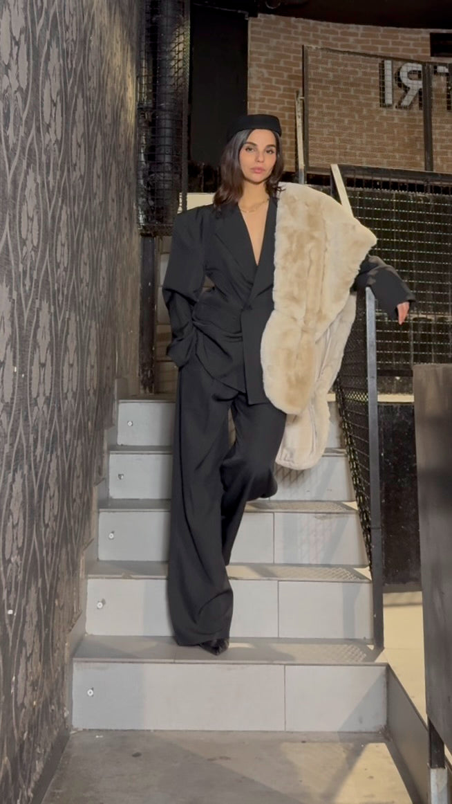 Scialle Ecofur Trend Cream