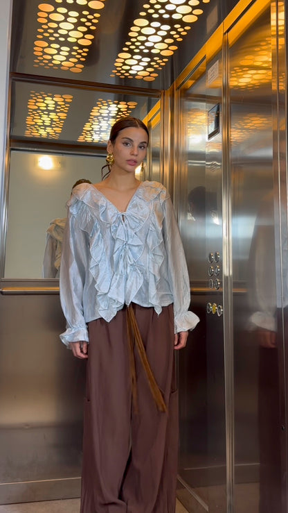 Blusa Romantic Celeste