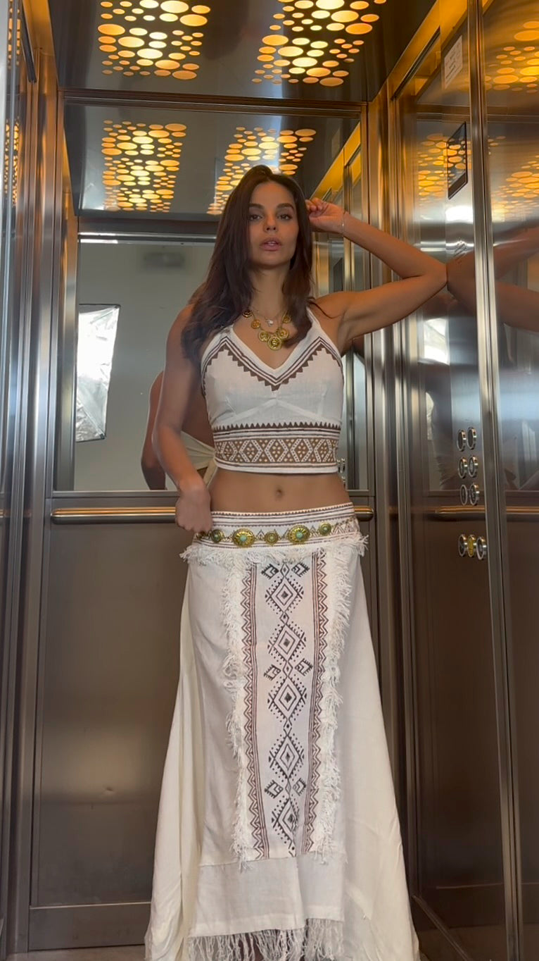 Completo Africa Top + Gonna