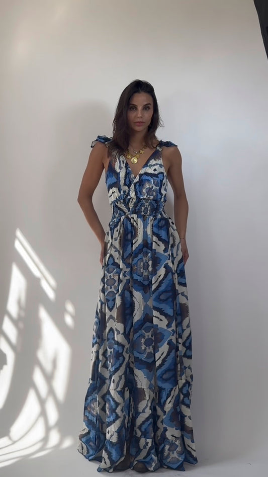 Abito Gitana  lungo  con Balze e Schiena Scoperta con Fiocco 4