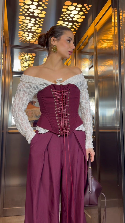 Corset Vogue Burgundy